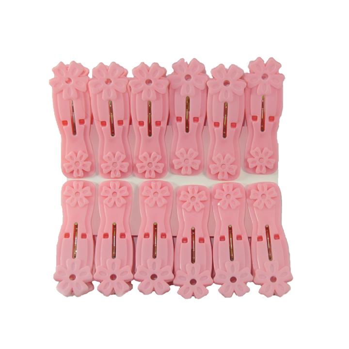 گیره لباس مدل flower pin بسته 12 عددی